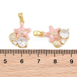 Pendentifs en laiton zircon cubique transparent&nbsp;CU-CBA9AB3-04G-02