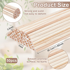50 Stück Holz-Bastelstäbchen&nbsp;DIY-OC0013-82B