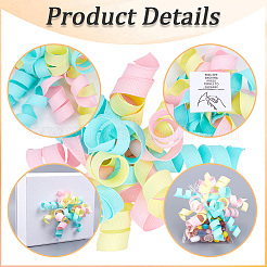 8 nœud en ruban de polyester&nbsp;DJEW-SP0001-05D