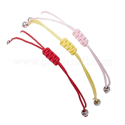 3 pz costellazioni regolabile in nylon intrecciato braccialetti di perline per donne e uomini&nbsp;BJEW-JB11325-01