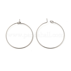 Anillos con dijes para copas de vino de acero inoxidable quirúrgico 304&nbsp;STAS-L214-13P