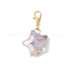 Decorazioni pendenti a forma di stella in acrilico&nbsp;HJEW-JM03385