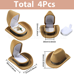 4 caja de terciopelo para sombreros de vaquero&nbsp;CON-SC0001-24