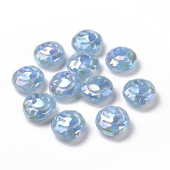 Perles acryliques placage irisé arc-en-ciel&nbsp;LS-OACR-A010-05C