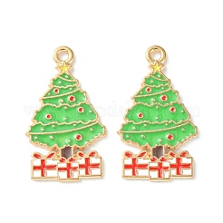 Noël pendentifs émail en alliage&nbsp;ENAM-D047-17G-07