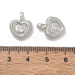 Pendentifs en laiton zircon cubique transparent&nbsp;CU-CBA6E4E-19P-A