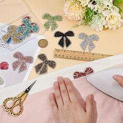 9 Stück Hotfix-Strass mit Schleife&nbsp;DIY-FG0006-12