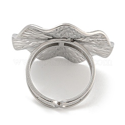 Bague en acier inoxydable 304 pour femme&nbsp;RJEW-U014-10P