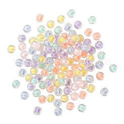 Cuentas acrílicas transparentes 210pcs 6 colores&nbsp;TACR-LS0001-03
