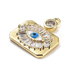 Pendentifs en laiton plaqué micro pavé&nbsp;KK-Q786-06G