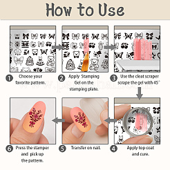 Nailart-Bildvorlagen aus Kunststoff und Edelstahl&nbsp;AJEW-UN0002-41