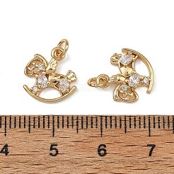 Messingpflaster klare Zirkonia Charms&nbsp;XGRQ4D438-658G