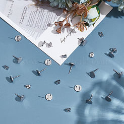20 Stück Ohrstecker-BeZubehör aus 304 Edelstahl&nbsp;STAS-LP0001-86