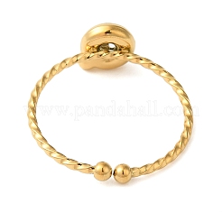 Anillos de puño abiertos de acero inoxidable 304&nbsp;RJEW-K261-02G-Q