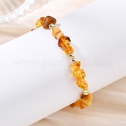 Pulseras unisex de ámbar natural y sintético&nbsp;BJEW-JB13932