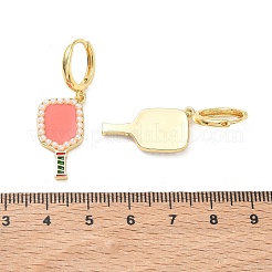 Boucles d'oreilles créoles en laiton pour femmes&nbsp;EJEW-A168-08G
