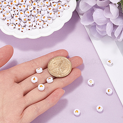 600pcs perles acryliques opaques&nbsp;PACR-SP0001-02B