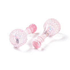 Flacon factice cabochon en résine transparente&nbsp;RESI-E025-02C