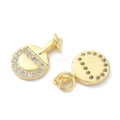 Colgante micropavé cubic zirconia de latón&nbsp;KK-Z120-39G