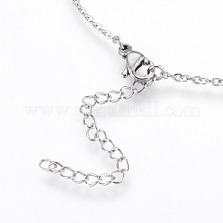 Colliers pendentifs en acier inoxydable 304 anti-ternissement&nbsp;NJEW-P224-03P