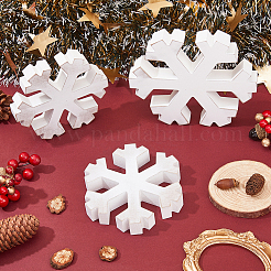 Kit de décorations d'affichage en bois de flocon de neige de noël&nbsp;DJEW-WH0042-65