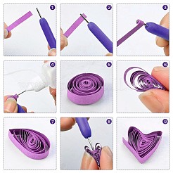 DIY Papier Quilling Strips Sets: zufällige Farbe Papier Quilling Strips&nbsp;DIY-S038-001