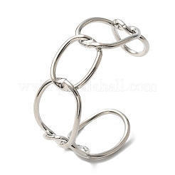 Braccialetti con polsino in ferro elettroforesi per le donne&nbsp;BJEW-M057-06P