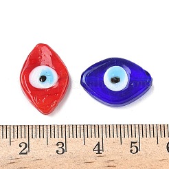 Handgemachte Auge böse Bunte Malerei Perlen Stränge&nbsp;LAMP-G168-07