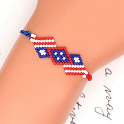 Miyuki Samen geflochtenes Perlenarmband&nbsp;BJEW-P269-29A