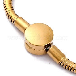 Schlangenkettenarmbänder aus 304 Edelstahl für Damen&nbsp;BJEW-R010-01G-02