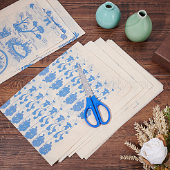 8 Blatt Keramik-Aufkleber aus Papier im 8-Stil&nbsp;DIY-BC0006-35