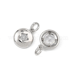 Dijes de latón con circonitas cúbicas transparentes de Shegrace&nbsp;XGRQ3P174-593P