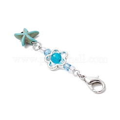 Stella marina tartaruga pesce delfino ciondolo turchese sintetico decorazioni&nbsp;HJEW-JM03249