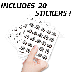 Selbstklebende dekorative Aufkleber aus Papier&nbsp;DIY-WH0562-136