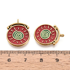 304 Edelstahl-Emaille-Anhänger&nbsp;STAS-N124-35B-G