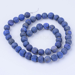 Natürlicher Lapislazuli Perlenstränge&nbsp;G-Q462-6mm-19