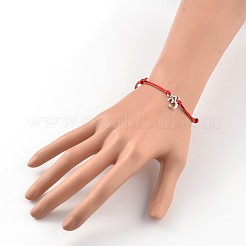 Trendige Armbänder mit gewachsten Schnüren&nbsp;BJEW-JB02096-03