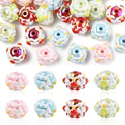 30pcs 2 Farben undurchsichtige Acrylperlen&nbsp;SACR-YW0001-77A