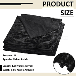 Tessuto in velluto di poliestere e spandex da 1 m&nbsp;AJEW-BC0010-28B