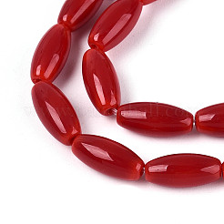 Opache perle di vetro fili&nbsp;X-GLAA-T028-15P-02