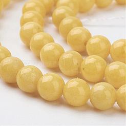 Natur Mashan Jade runde Perlen Stränge&nbsp;G-D263-6mm-XS07