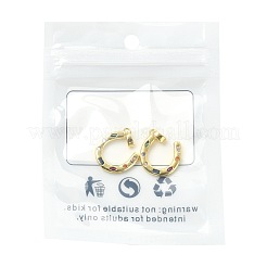 Ciondoli in ottone con micro pavé di zirconi da 2 pezzo&nbsp;KK-FS0002-15G