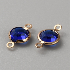 Ciondoli per connettori in vetro pavé in ottone&nbsp;FIND-WH0420-93KCG-01