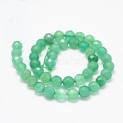 Natürliche grüne Onyx Achat Perlen Stränge&nbsp;X-G-K115-23F-8mm