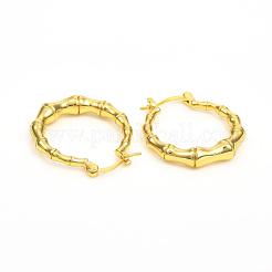 Orecchini a cerchio in ottone&nbsp;EJEW-F250-08-G