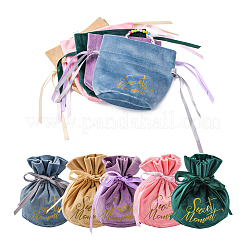 10 set 5 colori sacchetti regalo con coulisse di gioielli in velluto&nbsp;TP-CJ0001-02