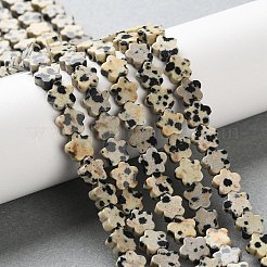 Natur Dalmatiner Jaspis Perlen Stränge&nbsp;G-B138-C08-01