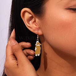 Boucles d'oreilles pendantes en alliage d'émail pour femmes&nbsp;WG0252C-03