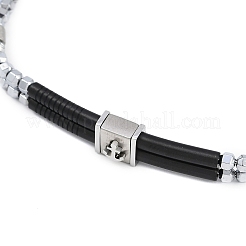 Synthetische nichtmagnetische Hämatit-Perlenarmbänder&nbsp;BJEW-S156-03P-A