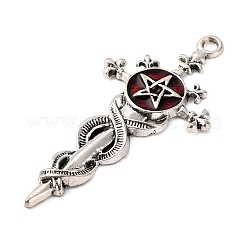 Gros pendentifs d'émail en alliage&nbsp;ENAM-K079-04AS